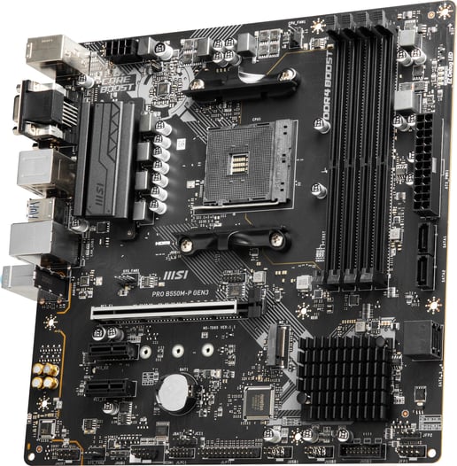MSI PRO B550M-P GEN3 Motherboard, mATX, AMD Socket AM4, B550 Chipset *Open Box*