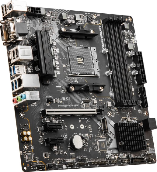MSI PRO B550M-P GEN3 Motherboard, mATX, AMD Socket AM4, B550 Chipset *Open Box*