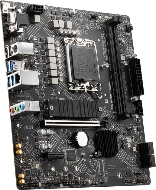 MSI PRO B660M-B mATX Motherboard for Intel LGA1700 CPUs