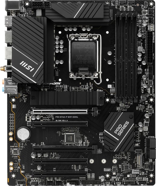 MSI PRO B760-P WIFI DDR4 ATX Motherboard for Intel LGA1700 CPUs
