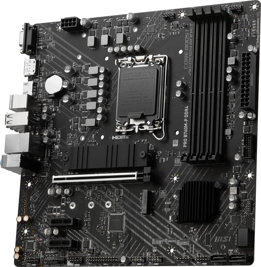 MSI PRO B760M-P DDR4 mATX Motherboard for Intel LGA1700 CPUs
