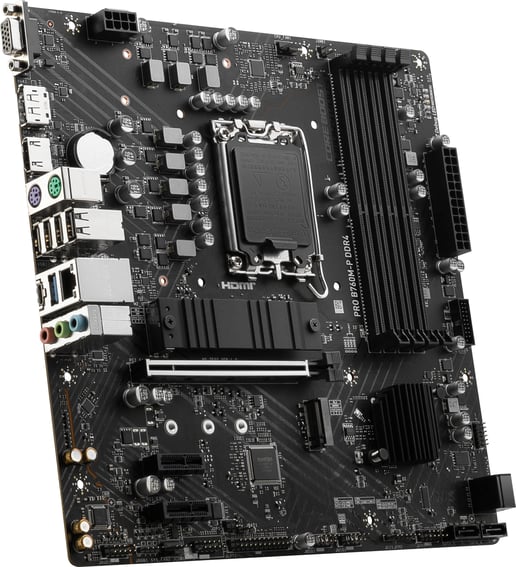 MSI PRO B760M-P DDR4 mATX Motherboard for Intel LGA1700 CPUs