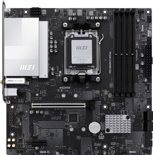 MSI PRO B840M-P WIFI6E mATX Motherboard for AMD AM5 CPUs
