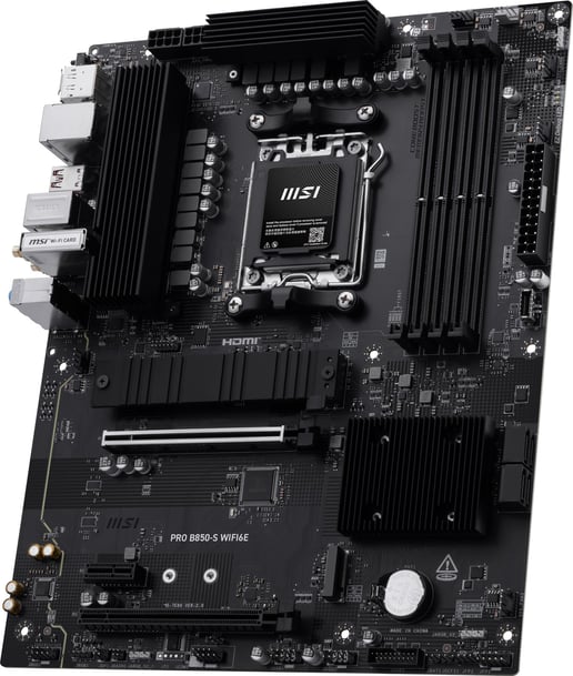 MSI PRO B850-S WIFI6E ATX Motherboard for AMD Socket AM5 CPUs