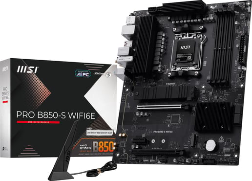 MSI PRO B850-S WIFI6E ATX Motherboard for AMD Socket AM5 CPUs
