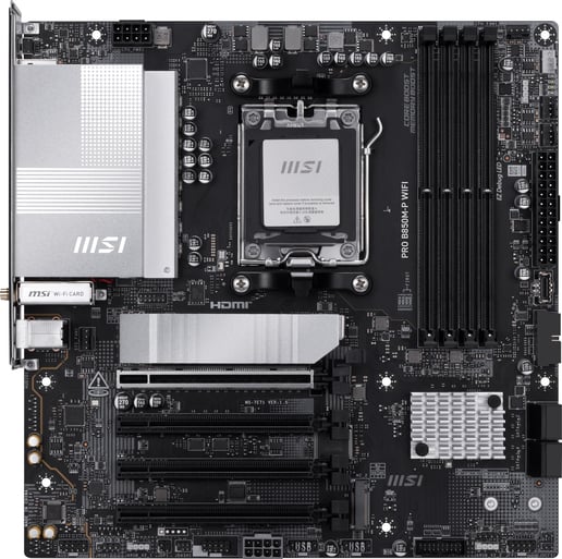 MSI PRO B850M-P WIFI mATX Motherboard for AMD AM5 CPUs
