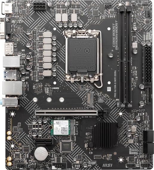MSI PRO H610M-G WIFI DDR4 mATX Motherboard for Intel LGA1700 CPUs