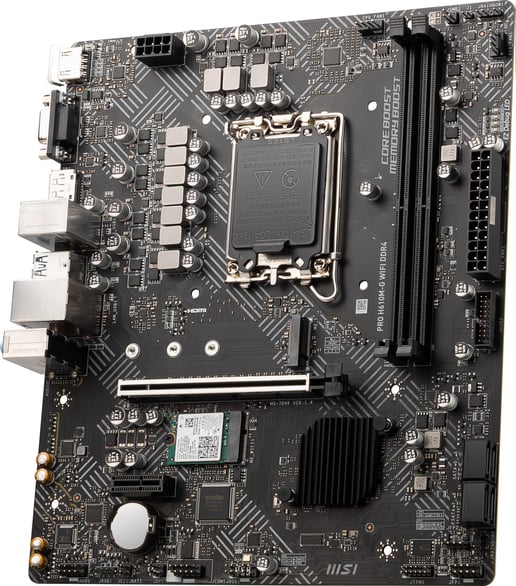 MSI PRO H610M-G WIFI DDR4 mATX Motherboard for Intel LGA1700 CPUs