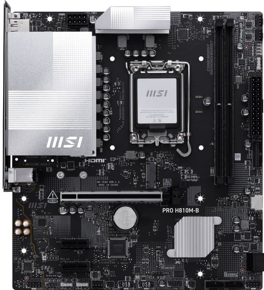 MSI PRO H810M-B mATX Motherboard for Intel LGA1851 CPUs