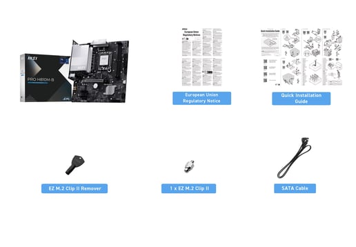 MSI PRO H810M-B mATX Motherboard for Intel LGA1851 CPUs