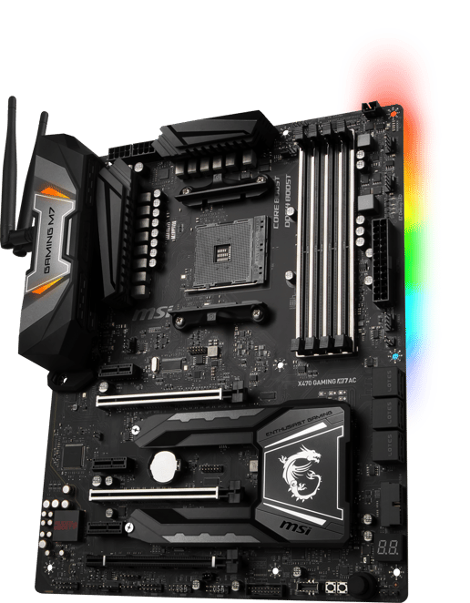MSI X470 GAMING M7 AC ATX Motherboard for AMD AM4 CPUs