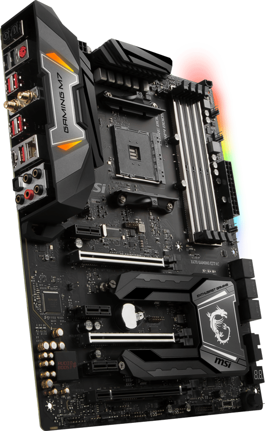 MSI X470 GAMING M7 AC ATX Motherboard for AMD AM4 CPUs