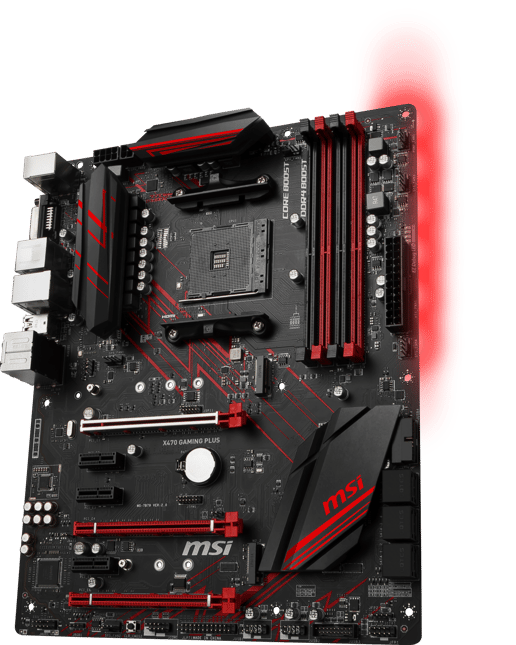 MSI X470 GAMING PLUS ATX Motherboard for AMD AM4 CPUs
