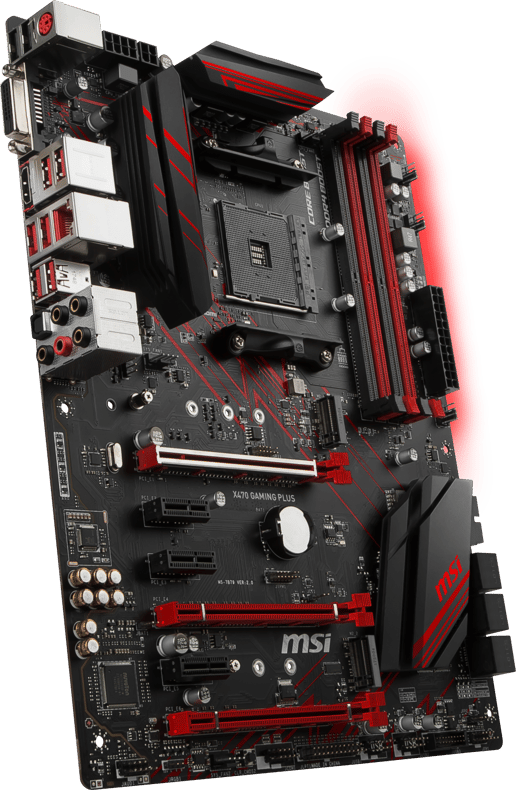 MSI X470 GAMING PLUS ATX Motherboard for AMD AM4 CPUs