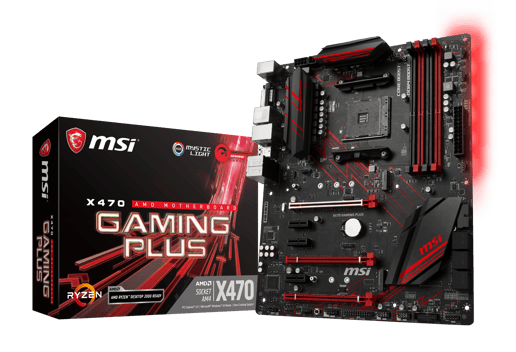 MSI X470 GAMING PLUS ATX Motherboard for AMD AM4 CPUs