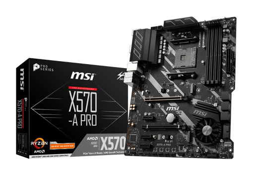 MSI X570-A PRO ATX Motherboard for AMD AM4 CPUs