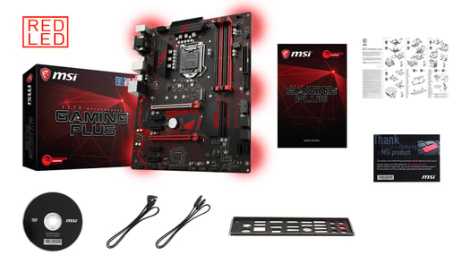 MSI Z370 GAMING PLUS ATX Motherboard for Intel LGA1151 CPUs