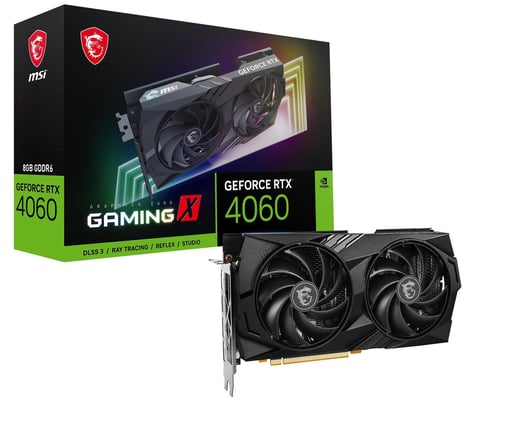 MSI GeForce RTX 4060 GAMING X OC 8GB GDDR6 Graphics Card
