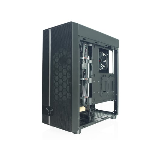Riotoro CR400 Mid Tower Gaming Case - Black 