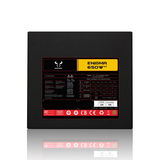 Riotoro Enigma G2 650W Semi-Modular Power Supply 80 Plus Gold