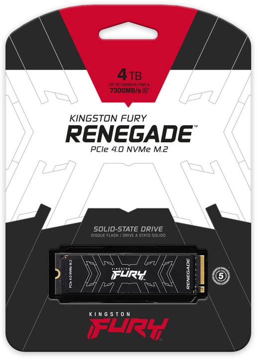 4TB Kingston FURY Renegade M.2 2280 PCI Express 4.0 x4 NVMe Solid State Drive