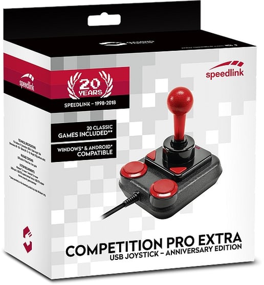 Speedlink Competition Pro Extra USB Joystick Anniversary in Black/Red