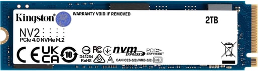 2TB Kingston NV2 M.2 2280 PCI Express 4.0 x4 NVMe Solid State Drive