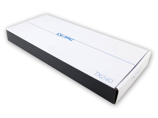 XSPC TX240 Ultra Thin Copper Dual Fan Radiator - White