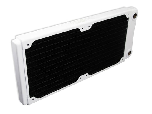 XSPC TX240 Ultra Thin Copper Dual Fan Radiator - White