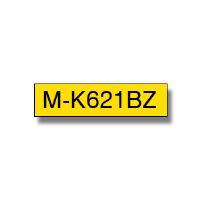 Brother P-touch M-K621BZ (9mm x 8m) Black on Yellow Non Laminated Labelling Tape
