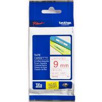 Brother P-touch TZe-222 (9mm x 8m) Red On White Laminated Labelling Tape