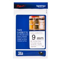 Brother P-touch TZe-N221 (9mm x 8m) Black On White Non-Laminated Labelling Tape