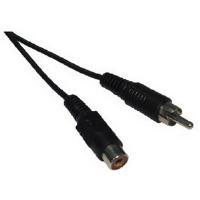 CCL Choice (5m) 1 x RCA Plug -1 RCA Socket RCA Extension Audio Cable (Black)