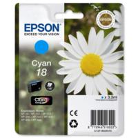 Epson Daisy 18 Series T1802 Cyan Ink Cartridge (Yield 180 Pages) RS Blister