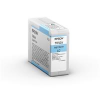 Epson T8505 (80ml) UltraChrome HD Light Cyan Ink Cartridge for SureColor SC-P800 Photo Printer