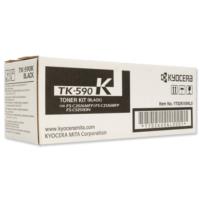 Kyocera TK-590K Black Microfine Toner Cartridge for FS-C2026MFP/FS-C2126MFP (Yield 7,000 Pages)