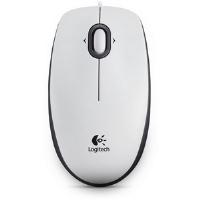 Logitech B100 Optical USB Mouse (White)