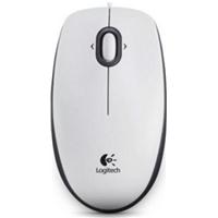 Logitech B100 Optical USB Mouse (White)