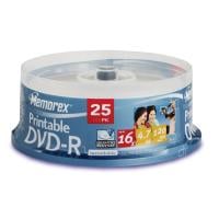 25 Pack Memorex Printable DVD-R