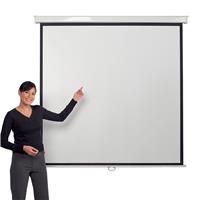 Metroplan Eyeline (1800mmx1800mm) Square 1:1 Presenter Wall Projection Screen (White)