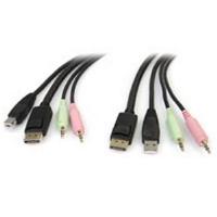 StarTech.com 4-in-1 USB DisplayPort KVM Switch Cable