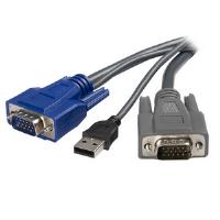 StarTech.com 6 feet Ultra-Thin USB VGA 2-in-1 KVM Cable