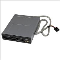 StarTech.com 3.5 inch Front Bay 22-in-1 USB 2.0 Internal Multi Media Memory Card Reader - Black