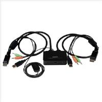 StarTech.com 2-Port USB HDMI Cable KVM Switch with Audio and Remote Switch - USB Powered