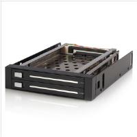 StarTech.com 2 Drive 2.5 inch Trayless Hot Swap SATA Mobile Rack Backplane Storage bay Adaptor (Black)