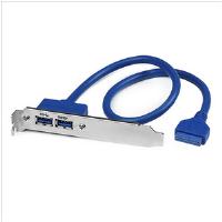 StarTech.com 2 Port USB 3.0 A Female Slot Plate Adaptor
