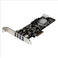 StarTech.com 4 Port Dual Bus PCI Express (PCIe) SuperSpeed USB 3.0 Card Adaptor with UASP - SATA/LP4 Power