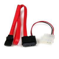 StarTech.com (20 inch) Slimline SATA to SATA with LP4 Power Cable Adaptor