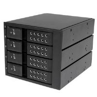 StarTech.com (4 Bay) Aluminum Trayless Hot Swap Mobile Rack Backplane for (3.5 inch) SAS II/SATA III - 6 Gbps HDD