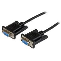 StarTech.com (2m) DB9 RS232 Serial Null Modem Cable F/F (Black)